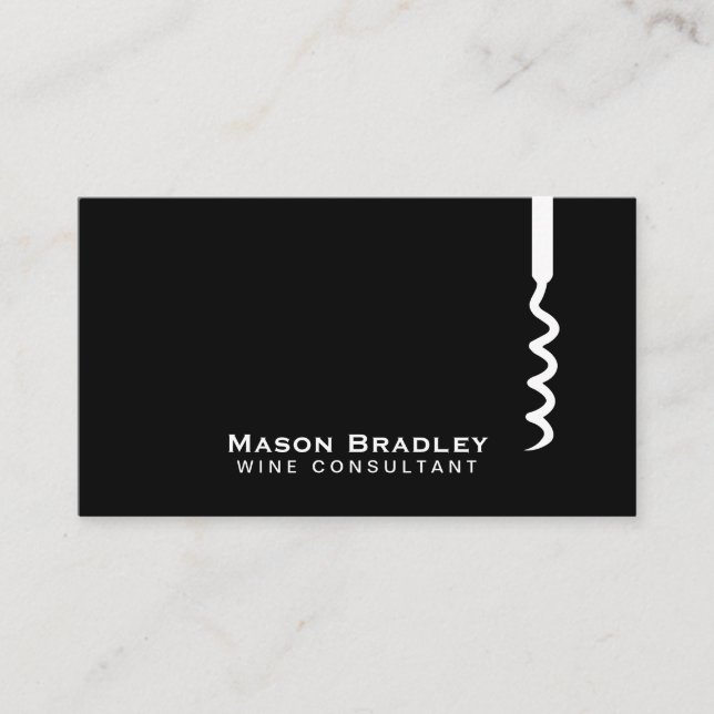 Vin | Korkskruv II Visitkort (Framsida)