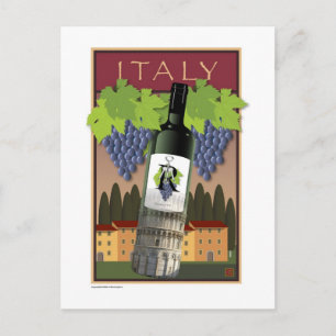 VIN-Korkskruv-italienska-italienska Vykort