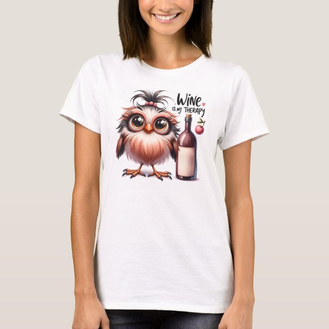 Vin Kvinnors grundläggande T-Shirt (Framsida)