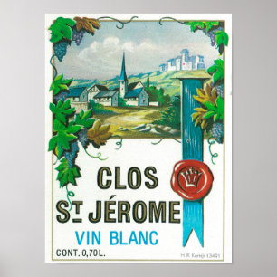 Vin LabelEurope för Clos St. Jermoe Poster