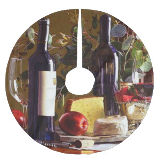 Vin lämnar helgdag timmar! julgransmatta borstad polyester