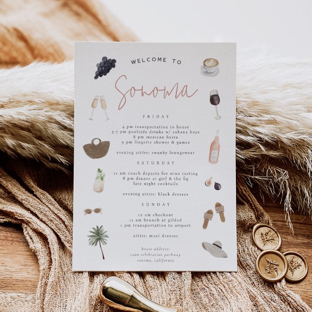 Vin Land Bachelorette Helg Itinerary (Skapare uppladdad)