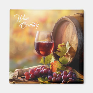 Vin Land Grapes Magnet