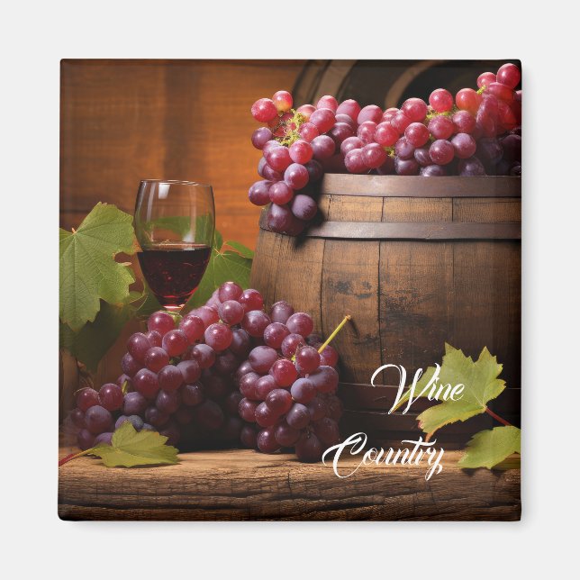 Vin Land Grapes Magnet (Framsidan)