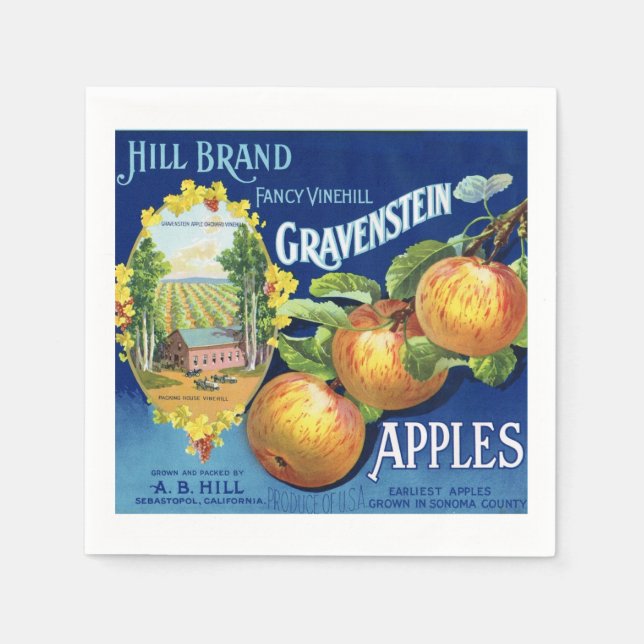 Vin Land Napkins Pappersservett (Framsidan)