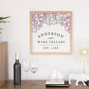 Vin Land Personlig Hemma Vin Cellar-utskrift Poster