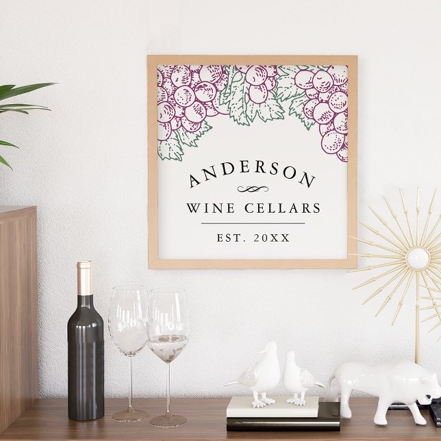 Vin Land | Personlig Hemma Vin Cellar-utskrift Poster (Skapare uppladdad)