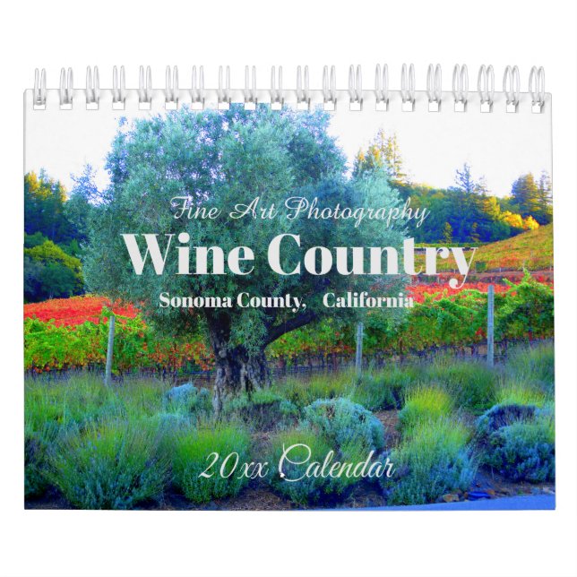 Vin Land, Sonoma County, California Calendar Kalender (Omslag)