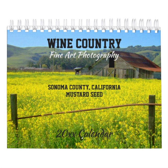 Vin Land, Sonoma County, California Calendar Kalender (Omslag)