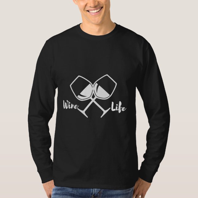 Vin Life T Shirt (Framsida)