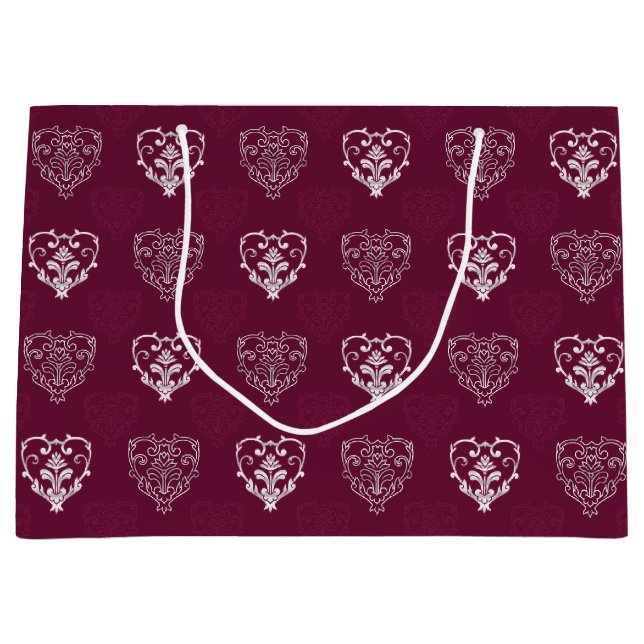 Vin Lila & Silver Hearts Patternt (Framsidan)