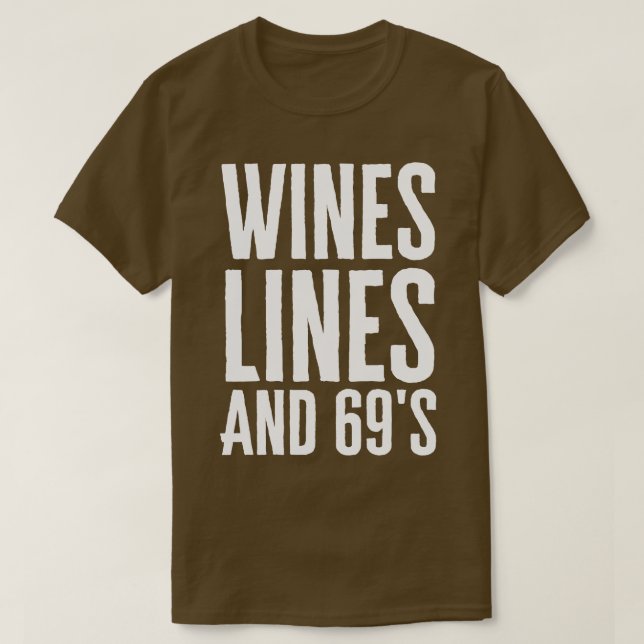 Vin Linjer och 69-tal T Shirt (Design framsida)