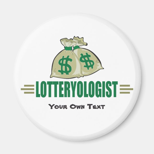 Vin Lottery! Funny Lottery Player's Magnet (Framsidan)