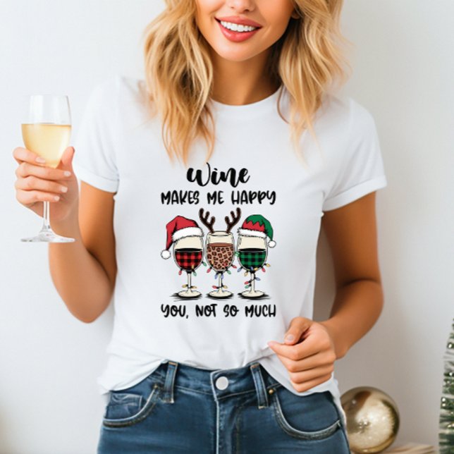 Vin Makes Lycklig jul T-Shirt (Skapare uppladdad)