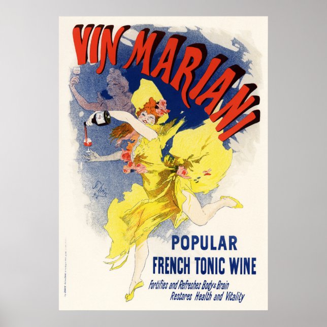 Vin Mariani, Jules Chéret Poster (Framsidan)