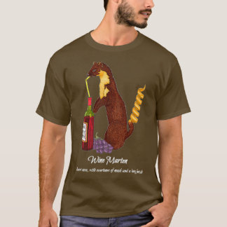 Vin Marten för kläder av mörk T Shirt