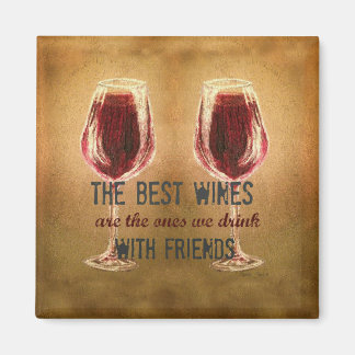 Vin med Friends Magnet