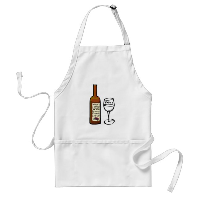Vin mellan vänner Apron Förkläde (Framsidan)