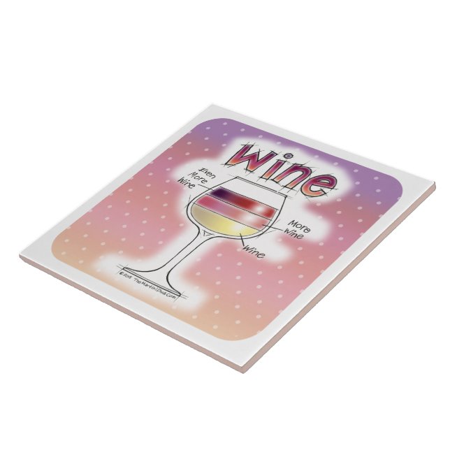 VIN, MER VIN, ÄNNU MER VIN KAKELPLATTA (Sidan)