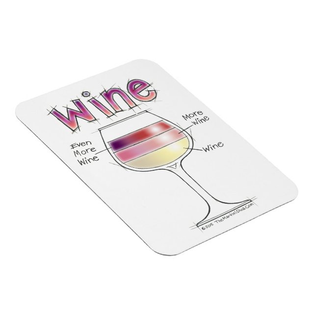 VIN, MER VIN, ÄNNU MER VIN MAGNET (Högersidan)
