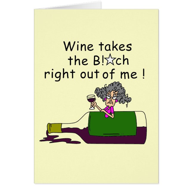 Vin mognar mig hälsningskort (Framsidan)