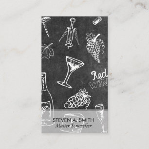 Vin Mönster Slate Sommelier Visitkort