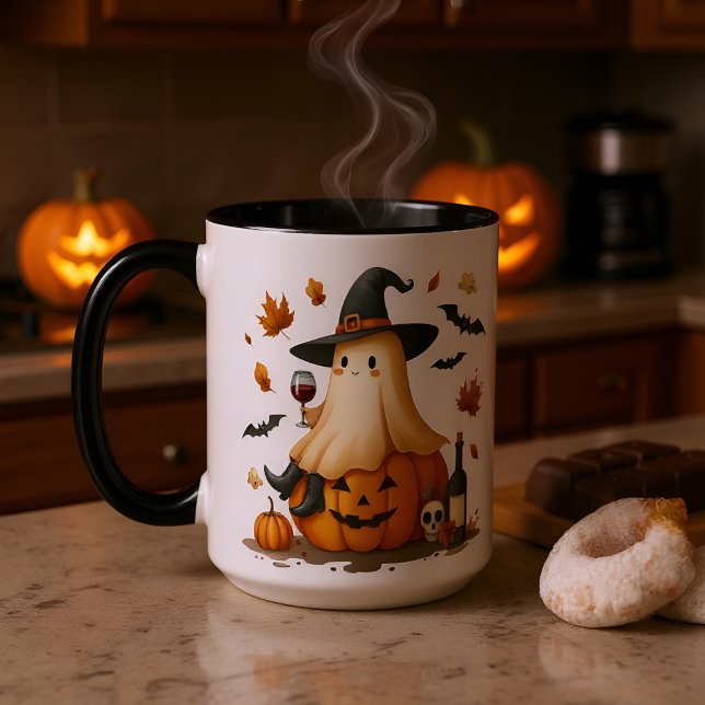 Vin Mugg för Halloween-Perfekt för Vin Älskare (Skapare uppladdad)