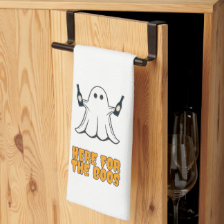 Vin Natten här för Boos Halloween Towel Kökshandduk