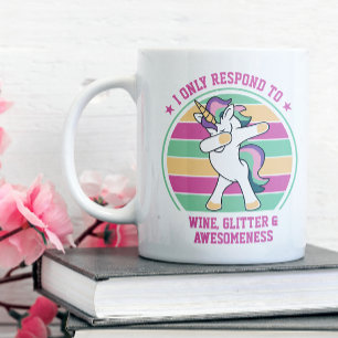 Vin och Awesomeness Dabbing Unicorn Jumbo Mugg
