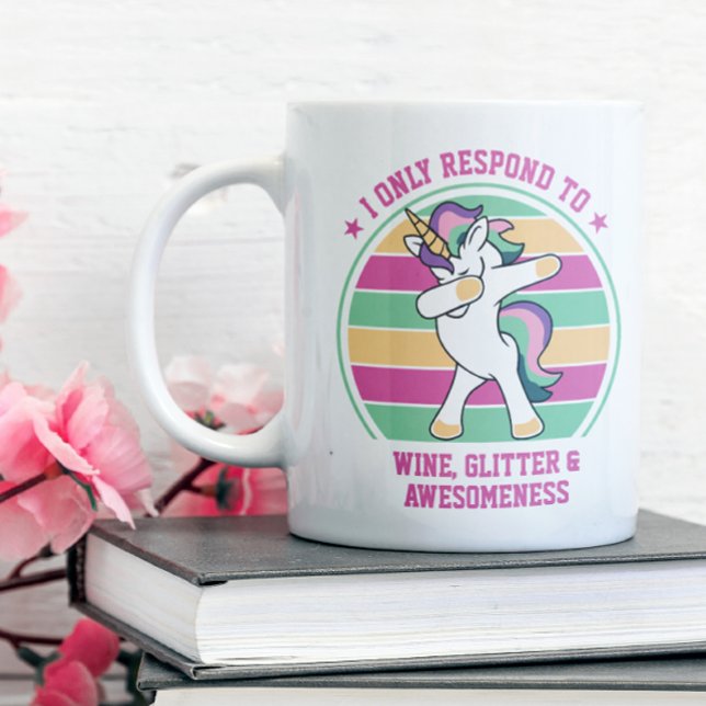Vin och Awesomeness Dabbing Unicorn Jumbo Mugg (Bring the unicorn magic on your next cup of coffee .)