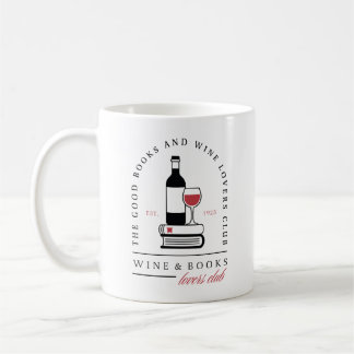 Vin och bokklubb dark romance estetisk läsare kaffemugg