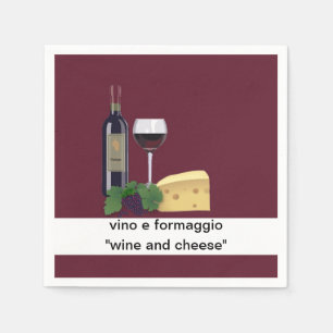Vin och Cheese Party Pappersservett