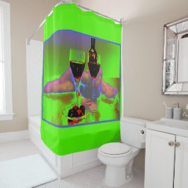 Vin och choklad med surreal kyss