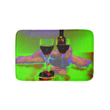 Vin och choklad med surreal kyss