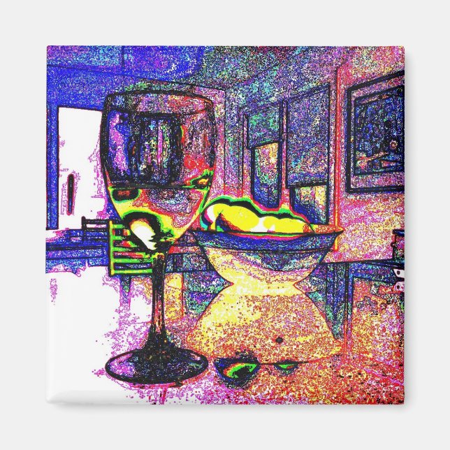 Vin och citroner I - kylmagnet Magnet (Framsidan)