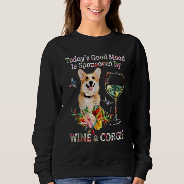 Vin Och Corgis T Shirt (Framsida)