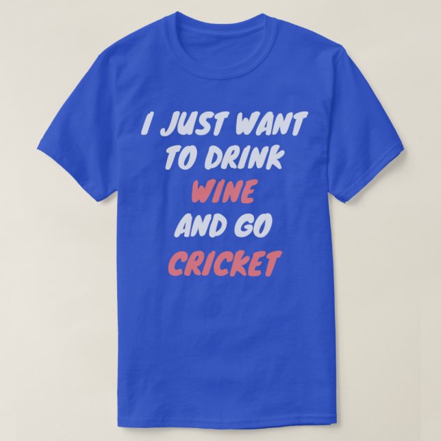 Vin och cricket t shirt (Design framsida)