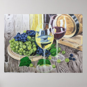 Vin och druvor poster