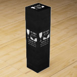 Vin och druvor, Vin,, Pub/Winery Presentask För Vinflaska<br><div class="desc">Vin & Grapes,  Chalkboard Vin Pub/Winery Vin box by the Affärskort Store.</div>