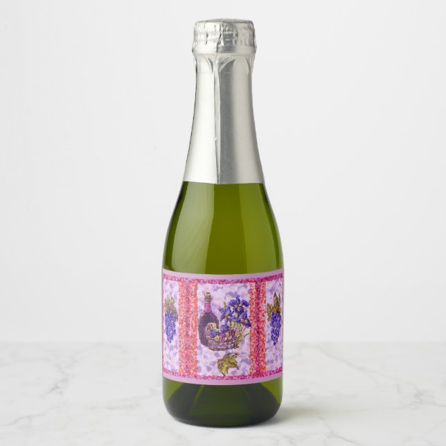 Vin och druvprovsmakare Picnic Pointillism (Framsida)