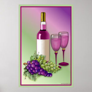 Vin och grafik, popup poster