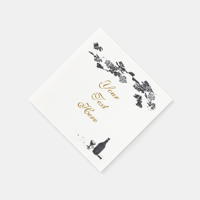 Vin och Grapes Napkin Pappersservett (Hörn)