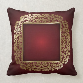 Vin och guld för elegant abstrakt kudde