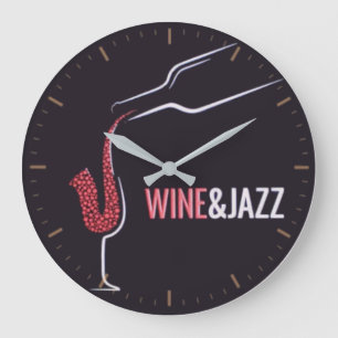 Vin och jazz stor klocka