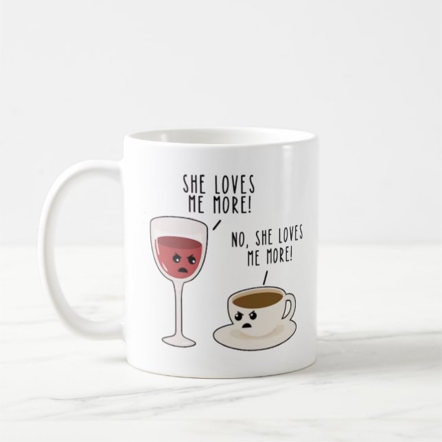 Vin och kaffekaffe med två toner kaffemugg (Vänster)