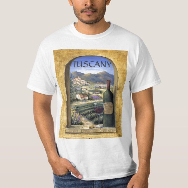 Vin och lavendel t-shirt (Framsida)