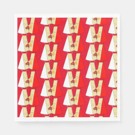 Vin och ost Älskare Pappersservett