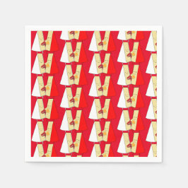 Vin och ost Älskare Pappersservett