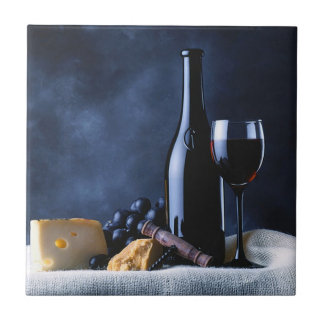 Vin och ost belägger med tegel Trivet Kakelplatta