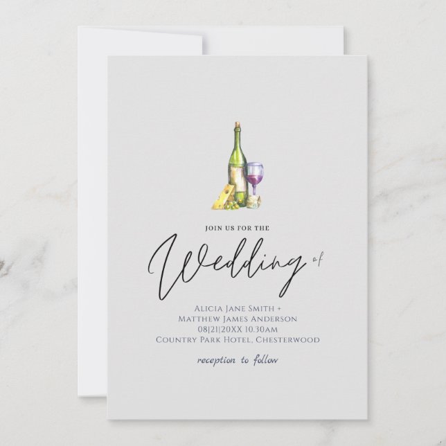 Vin och Ost Grasing Bord Bröllop (Framsida)